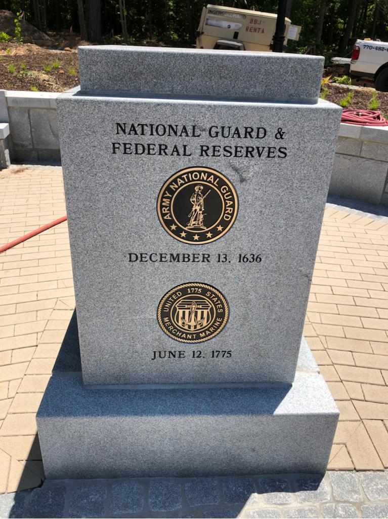 National Guard and Federal Reserves Monument - Created by the Engraving House